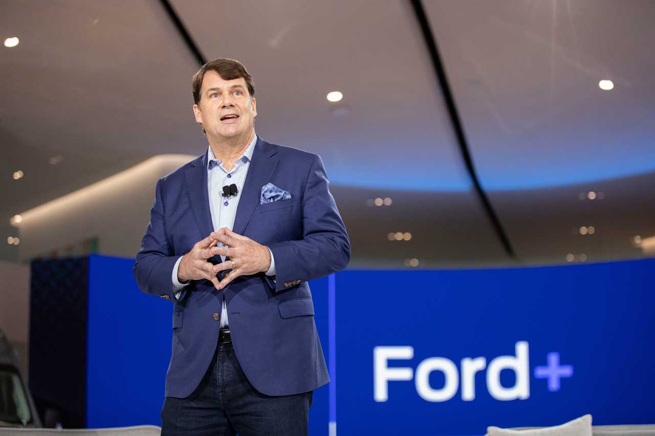 Ford CEO Jim Farley speaks about the company's plan to split up its EV and gas-powered vehicle divisions