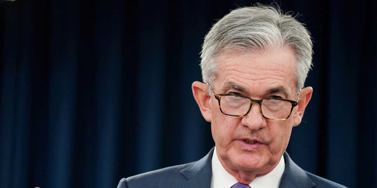 FILE PHOTO: Federal Reserve Chair Jerome Powell holds a news conference following the Federal Reserve's two-day Federal Open Market Committee Meeting in Washington, U.S., July 31, 2019. REUTERS/Sarah Silbiger/File Photo