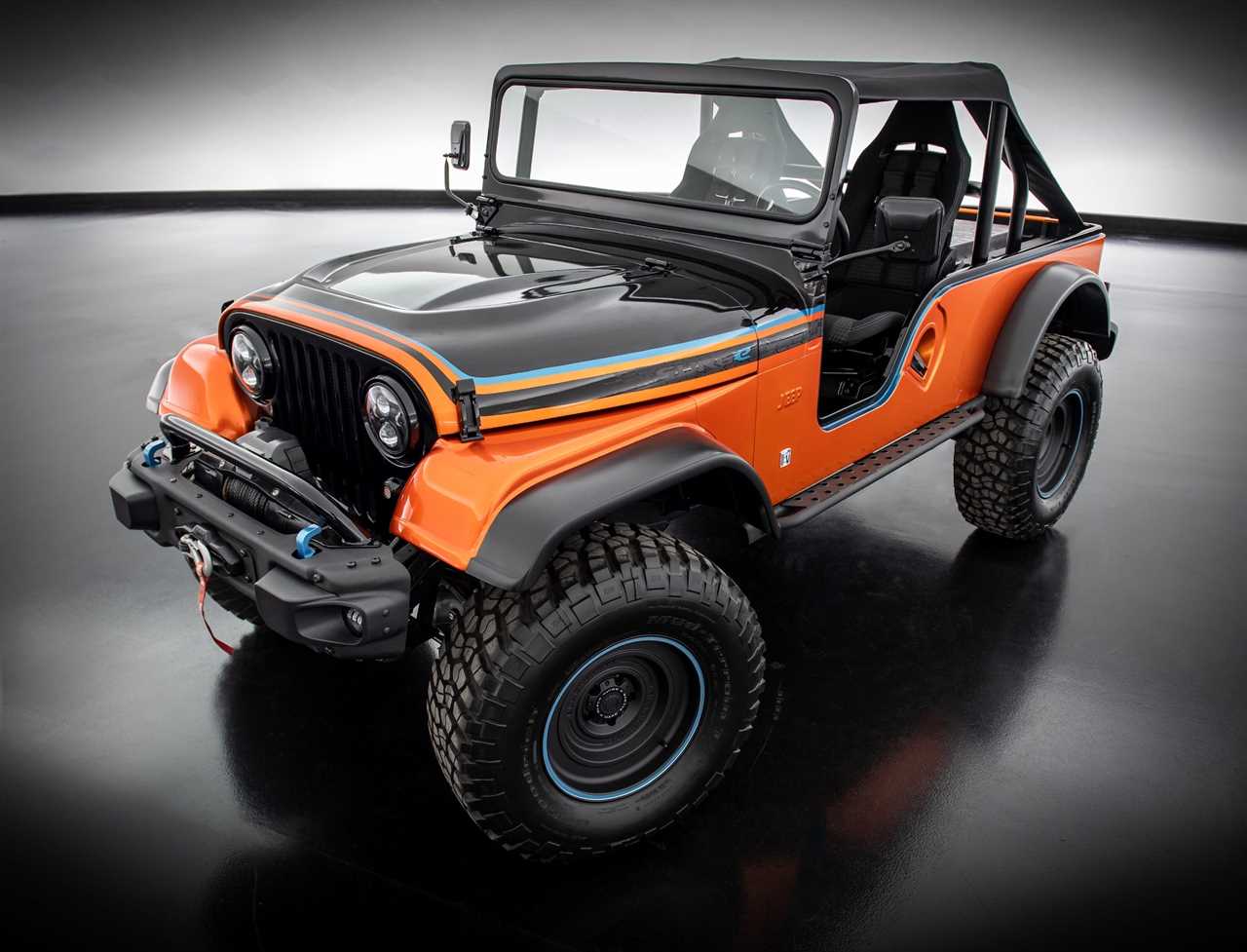 The Jeep CJ Surge electric concept.