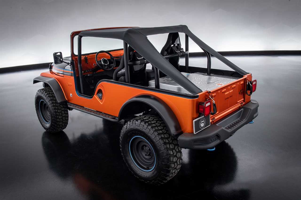 The Jeep CJ Surge electric concept.