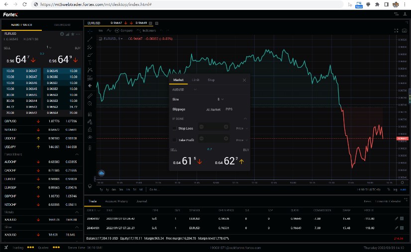 Fortex WebTrader for MT4/5