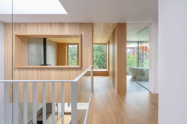 The Living Room in This Montreal Renovation Channels Ski Chalet Vibes