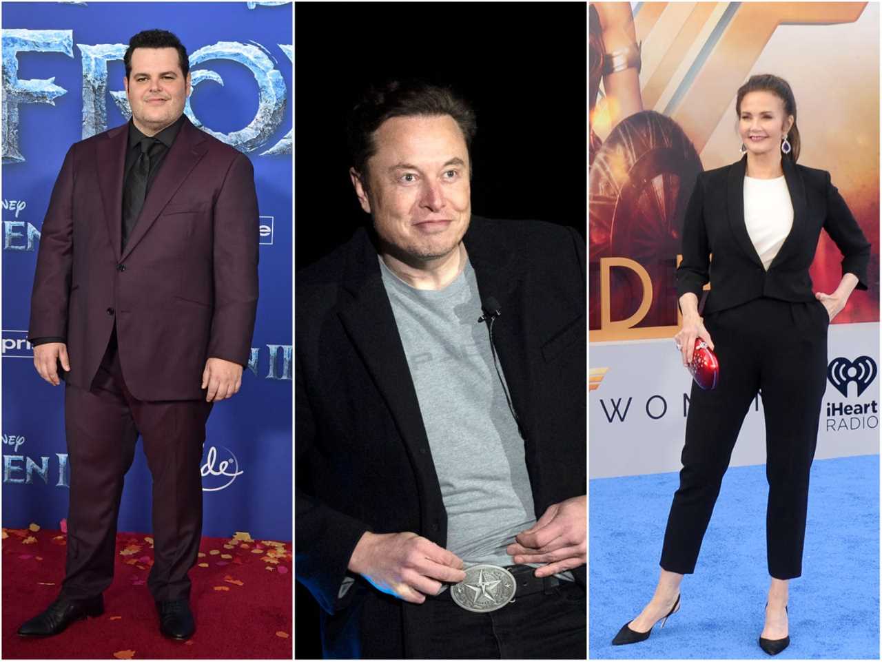 Josh Gad, Elon Musk, and Lynda Carter