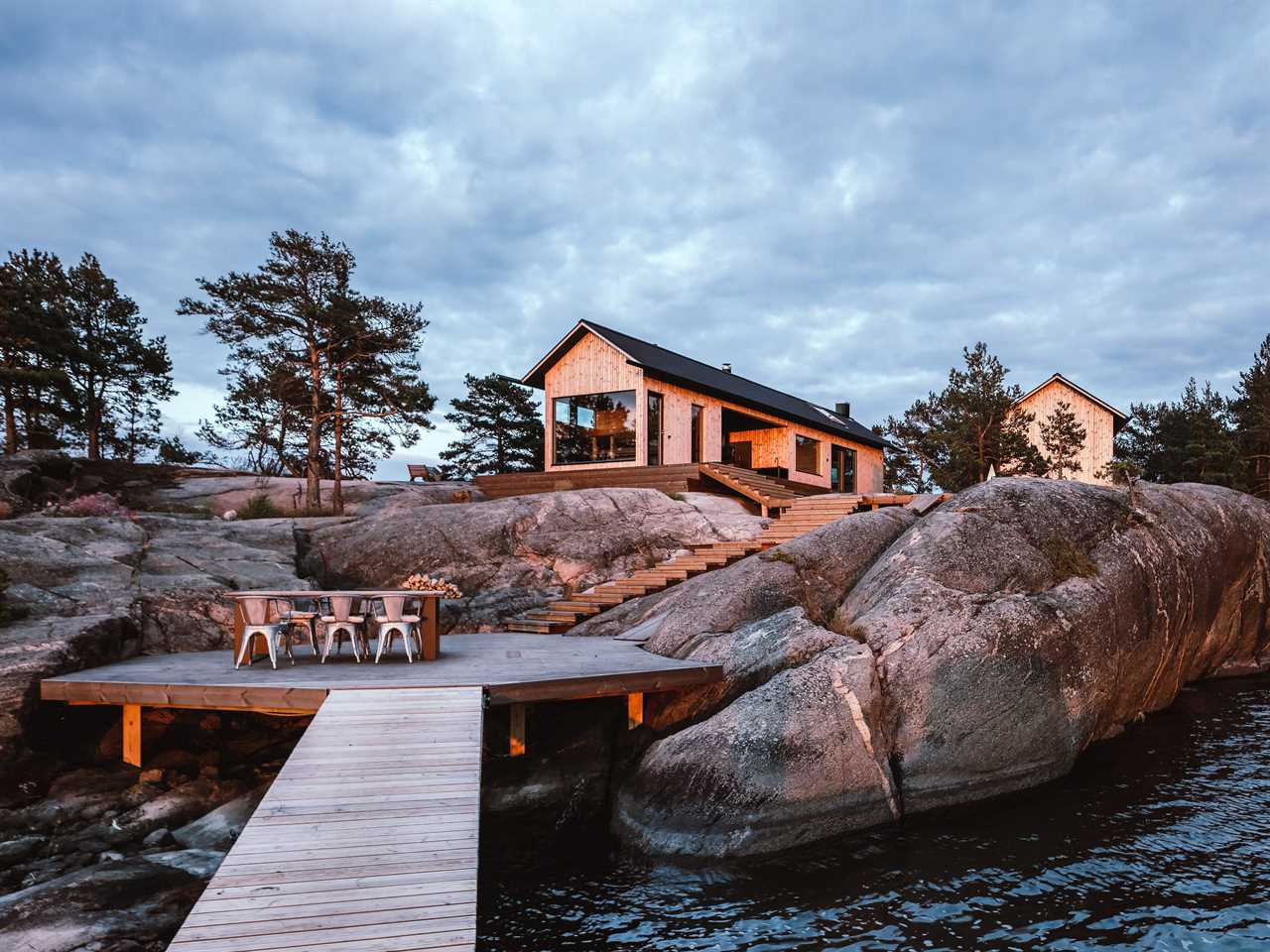 a home on an island in Finland