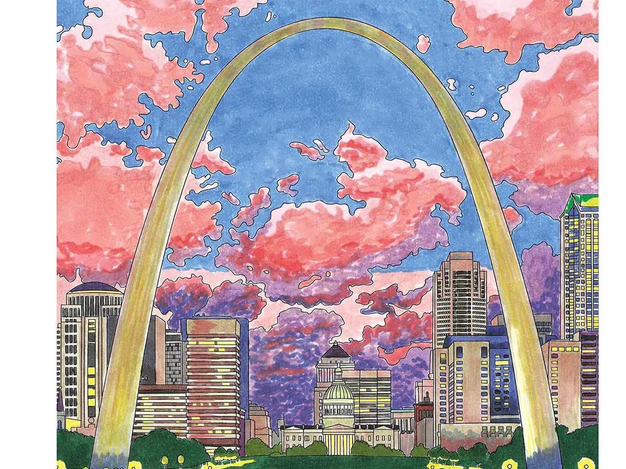 illustration of the gateway arch