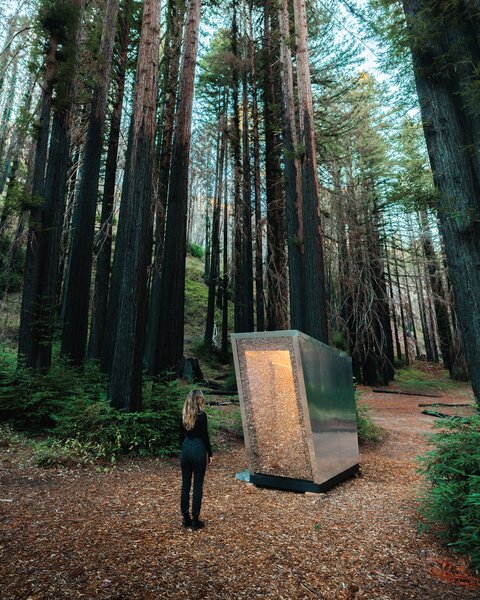 Jupe says its design for The Portal was inspired by Bjarke Ingels’s Copenhill and Sluishuis projects as well as Donald Judd’s minimalist and monolithic structures.