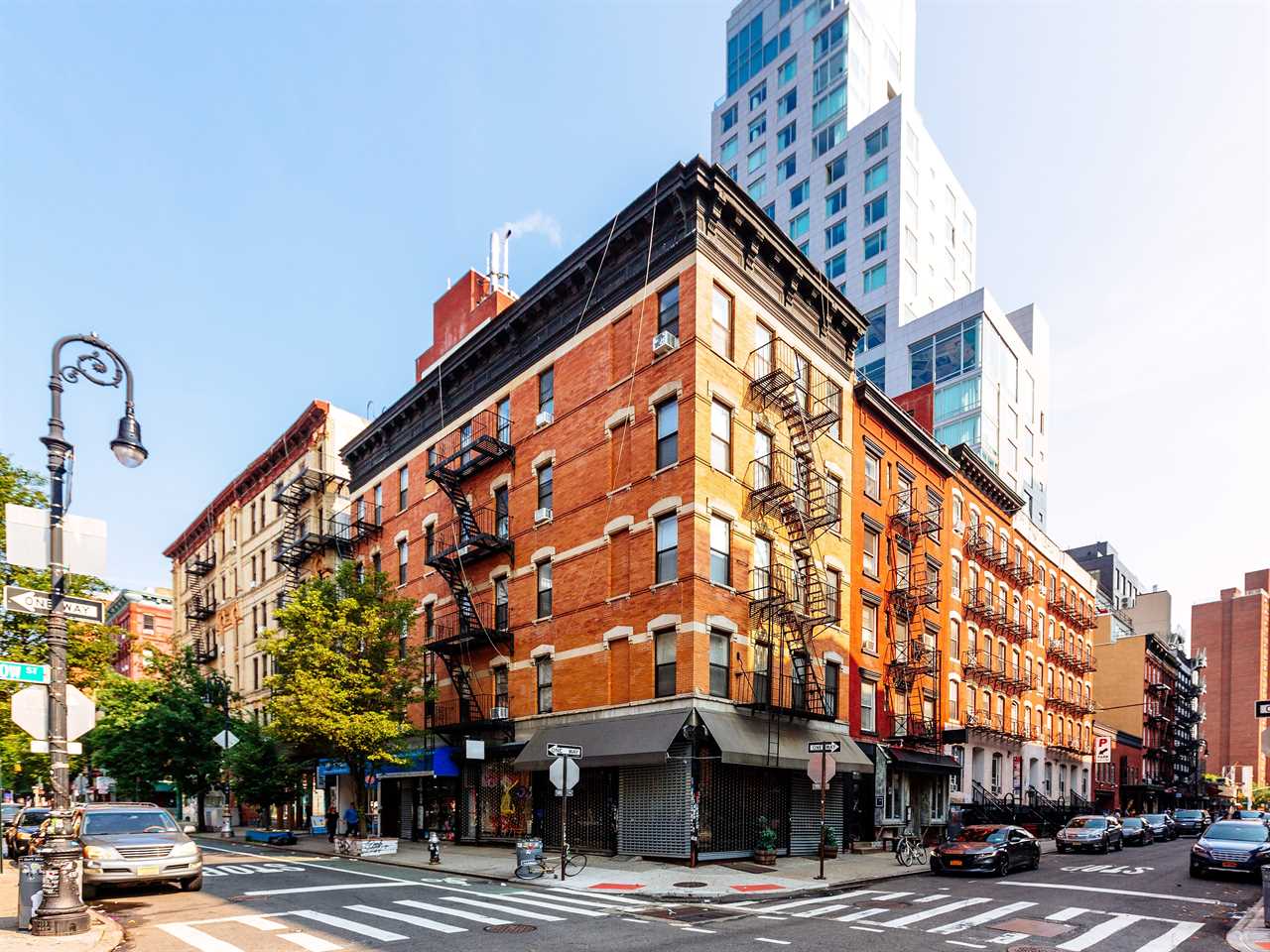 A New York City apartment complex.