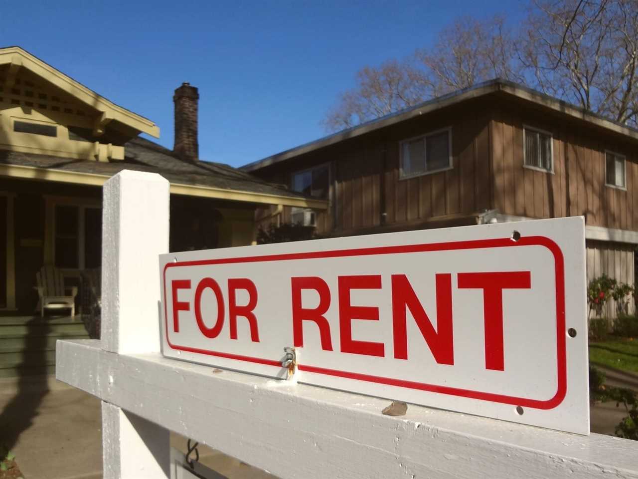 "For Rent" stock image