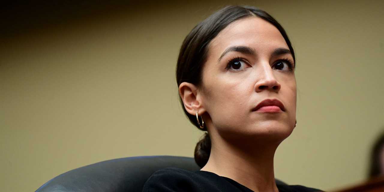 Democratic Rep. Alexandria Ocasio-Cortez of New York at a House Oversight Committee hearing on Capitol Hill in Washington in July 2019.