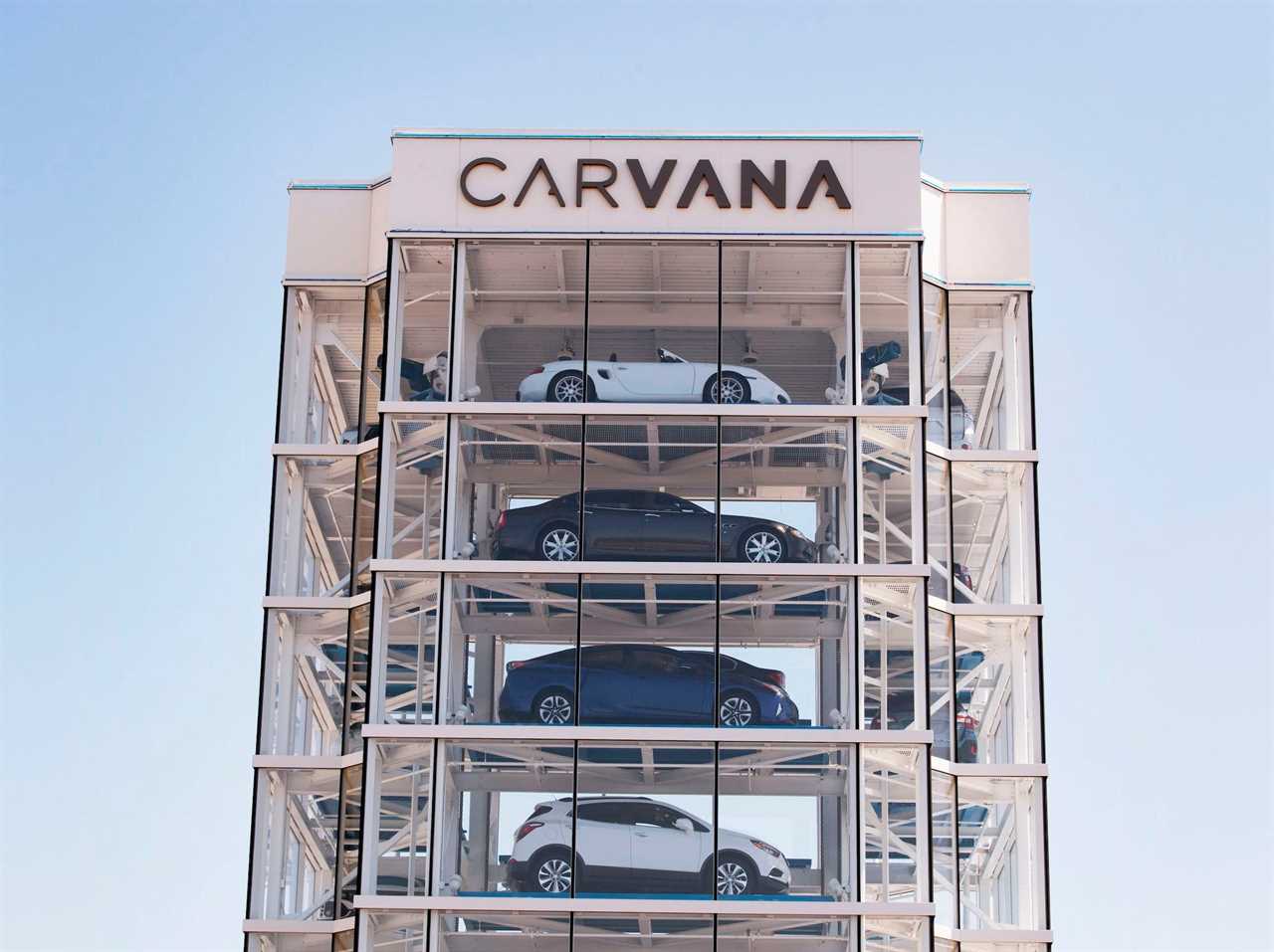 An car vending machine operated by the online used car dealer Carvana