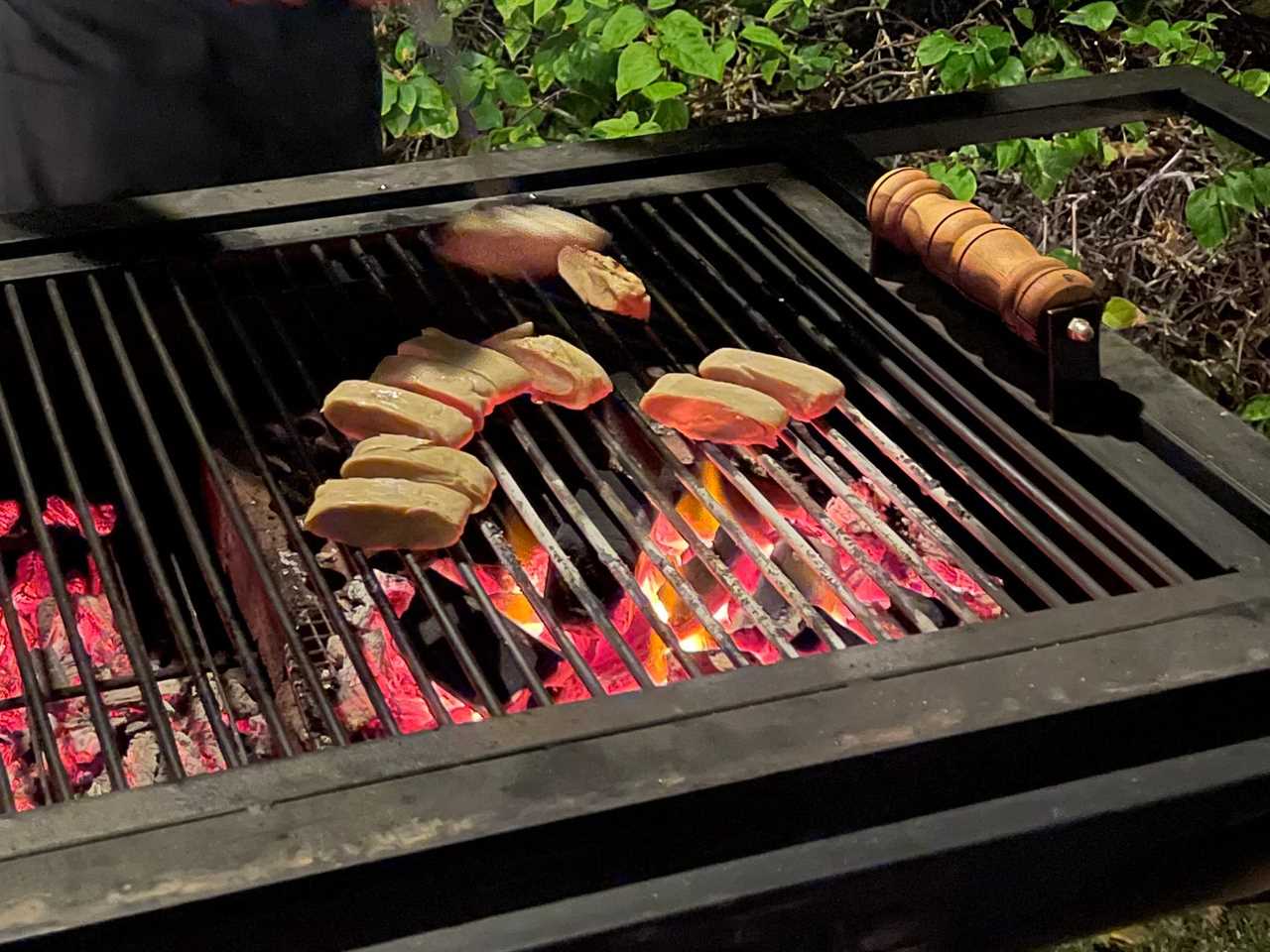 "Cultivated" chicken on the grill