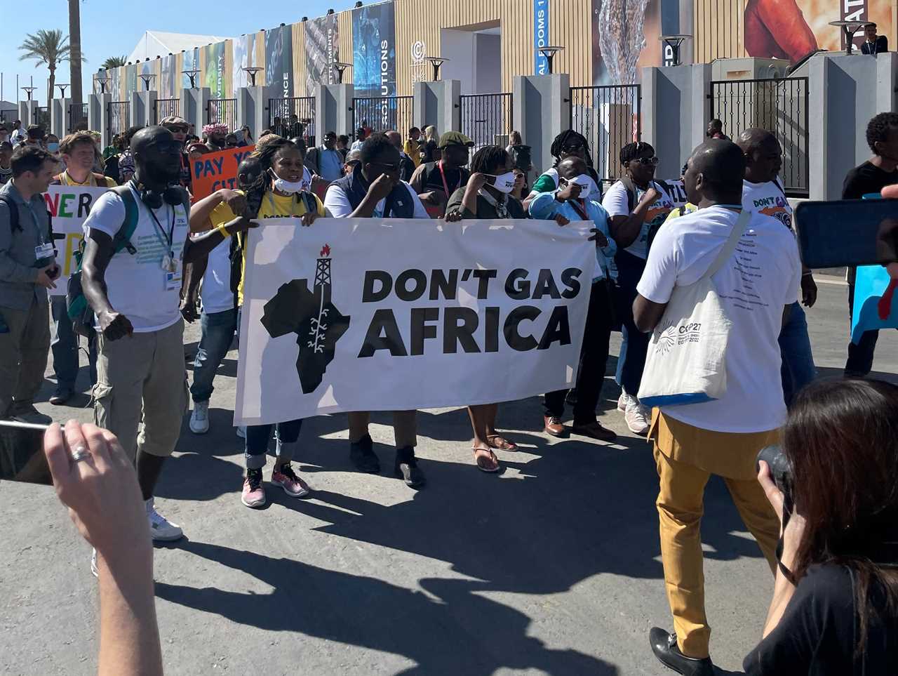 African climate activists protest oil and gas expansion