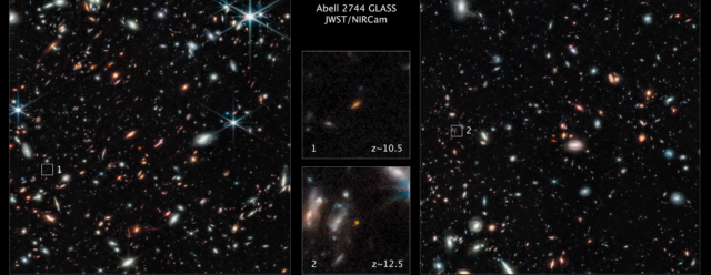 Webb Telescope Spots Two of the Most Ancient Galaxies in the Universe