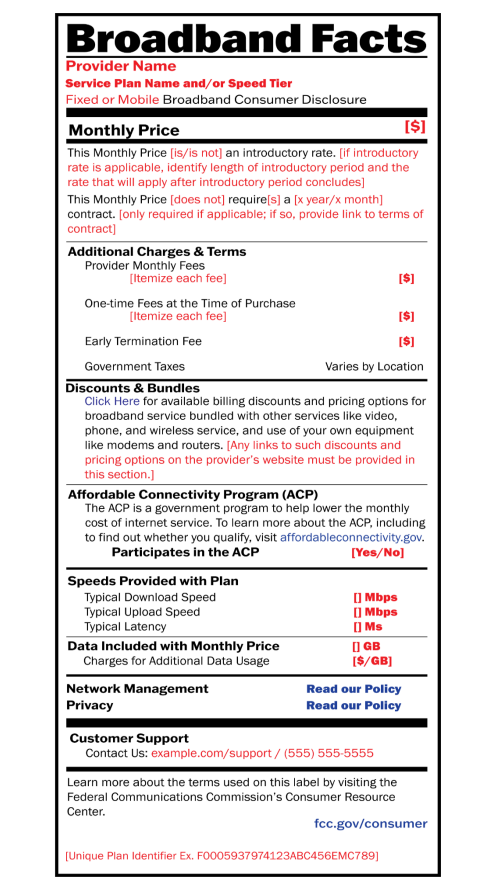 FCC Finally Tells ISPs to Clearly List Speeds, Costs at Point of Sale