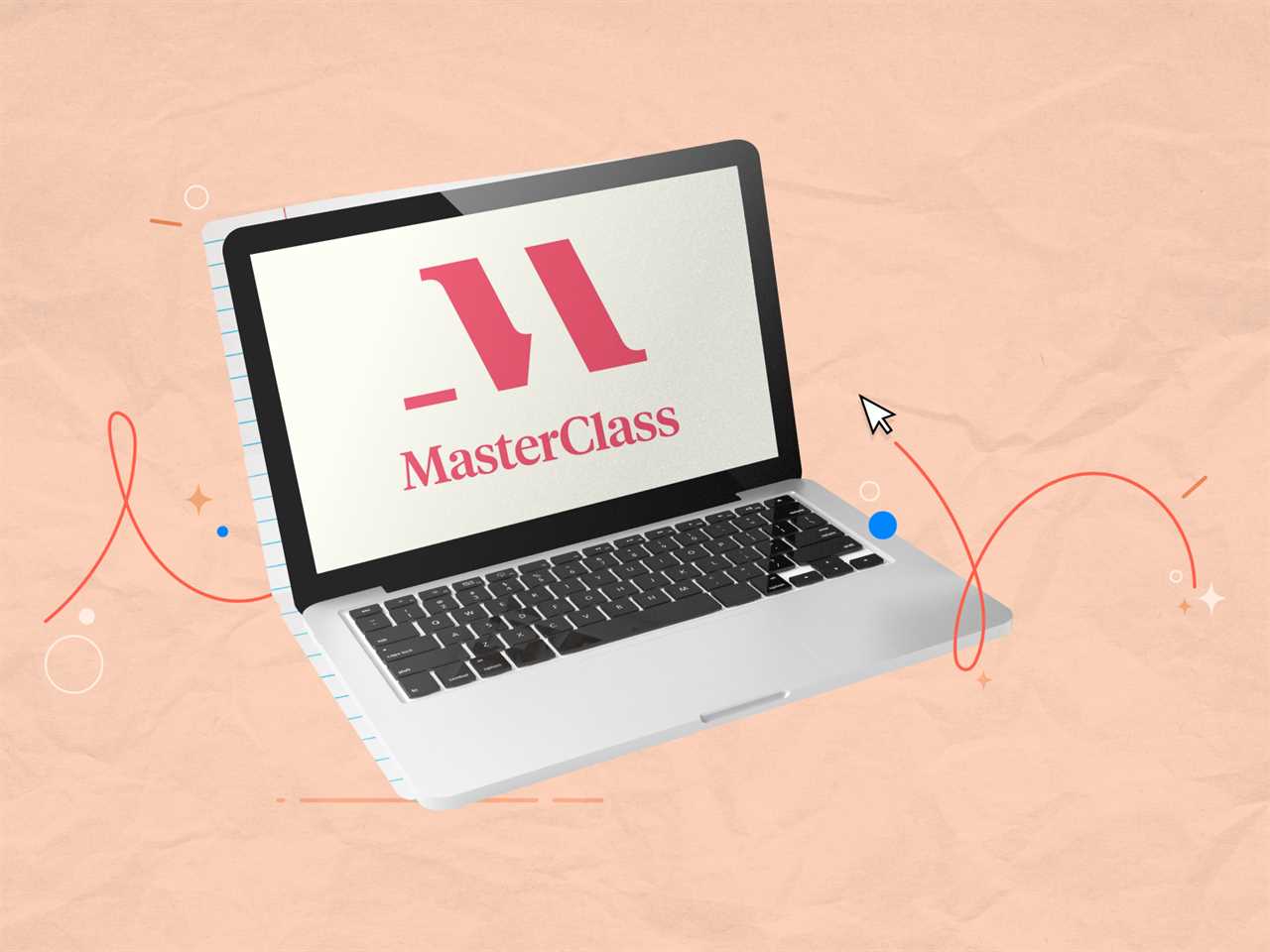 MasterClass Logo on laptop and E-Learning background masterclass review 2022