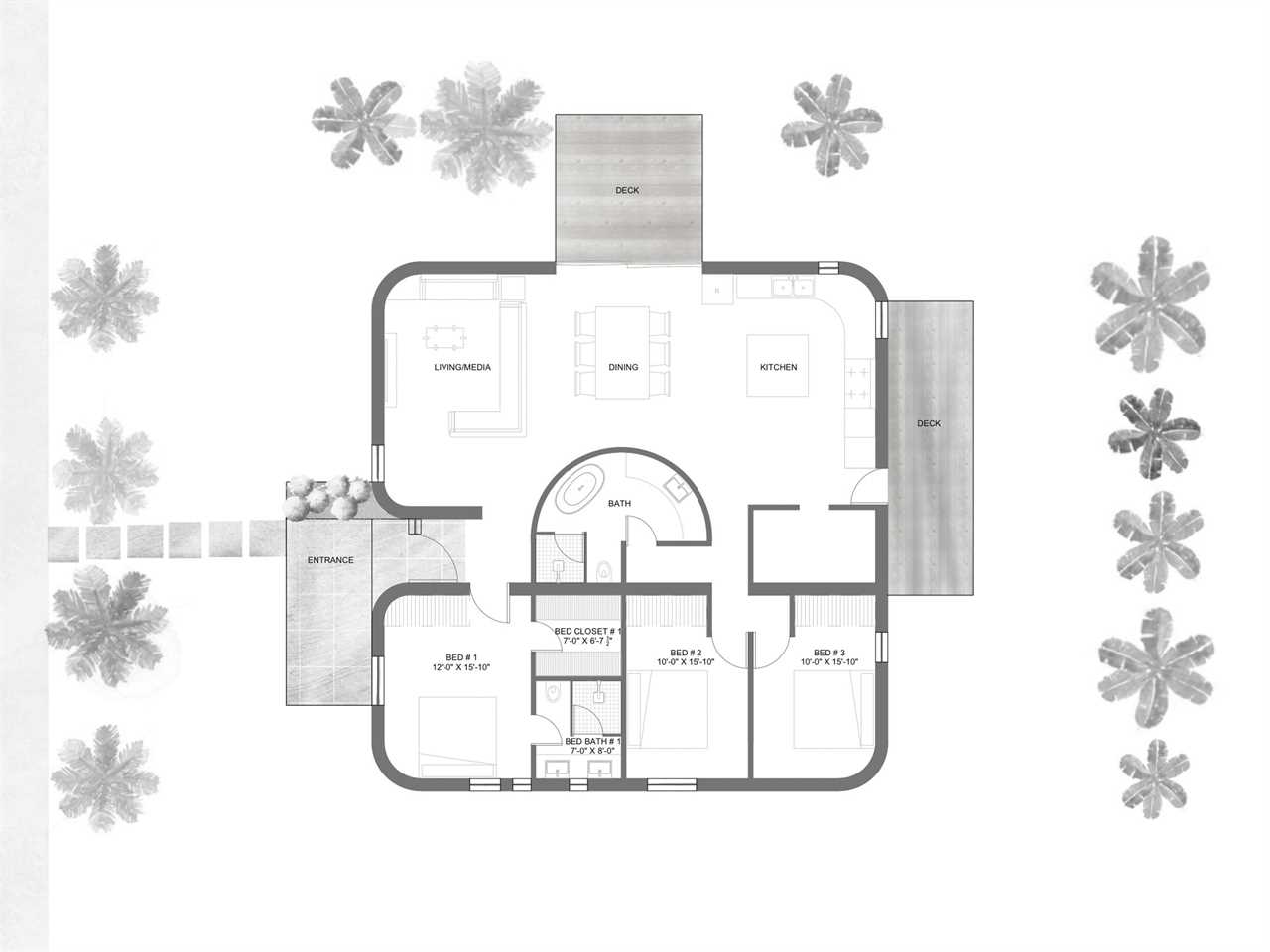 CPH-3D printed home floor plan.