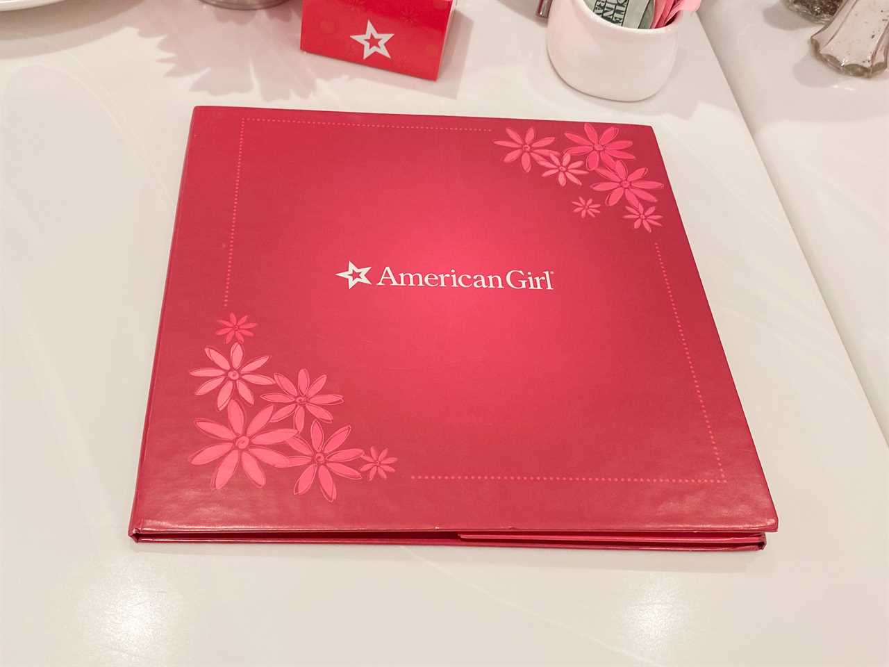 American Girl Doll cafe menu