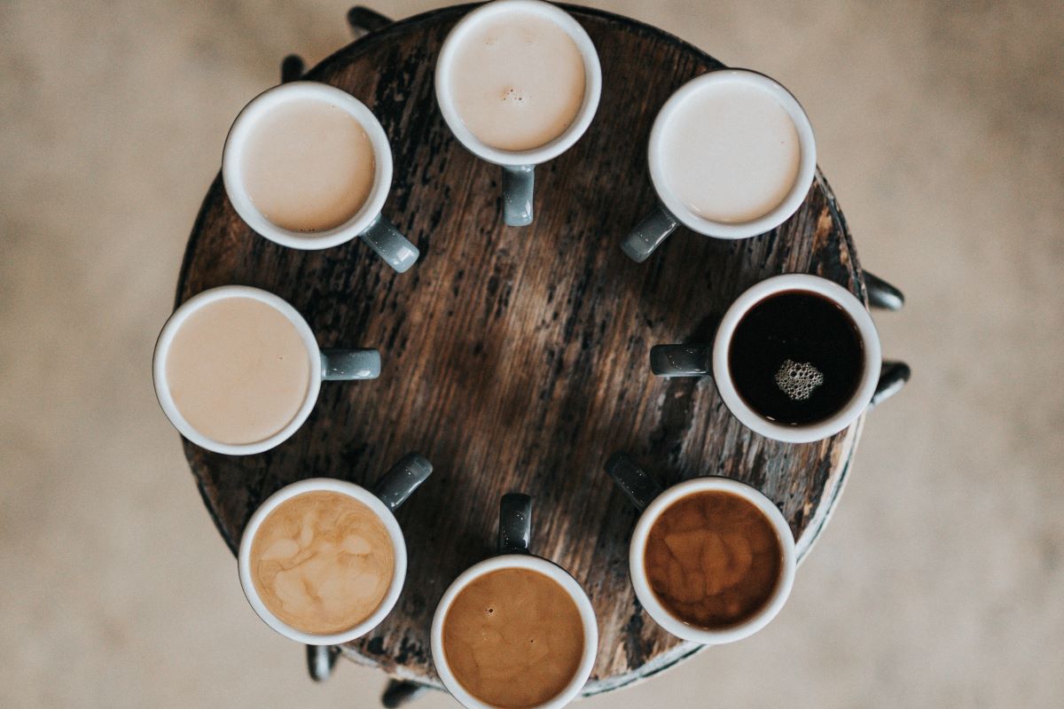 coffee cups on a table