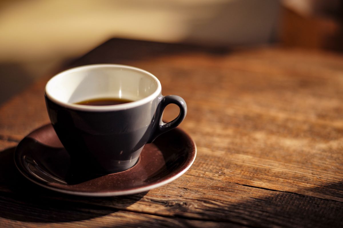 coffe cup on a coffee shop table