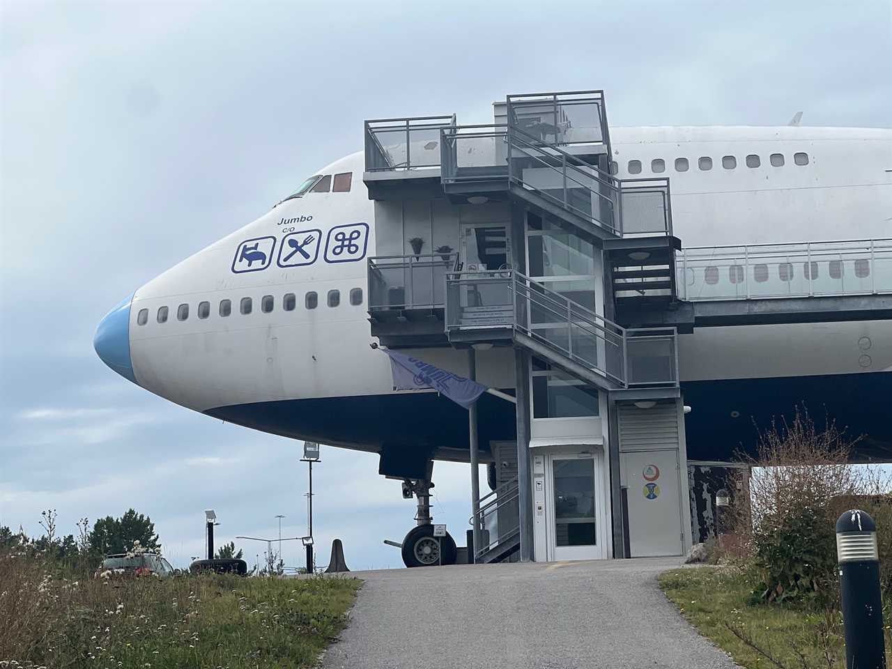 Staying at the Jumbo Stay 747 hotel in Sweden.