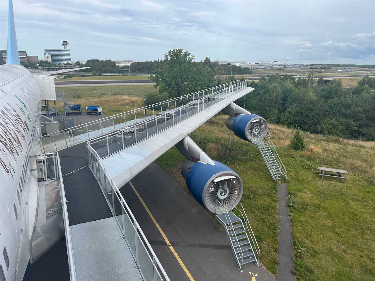 Staying at the Jumbo Stay 747 hotel in Sweden.