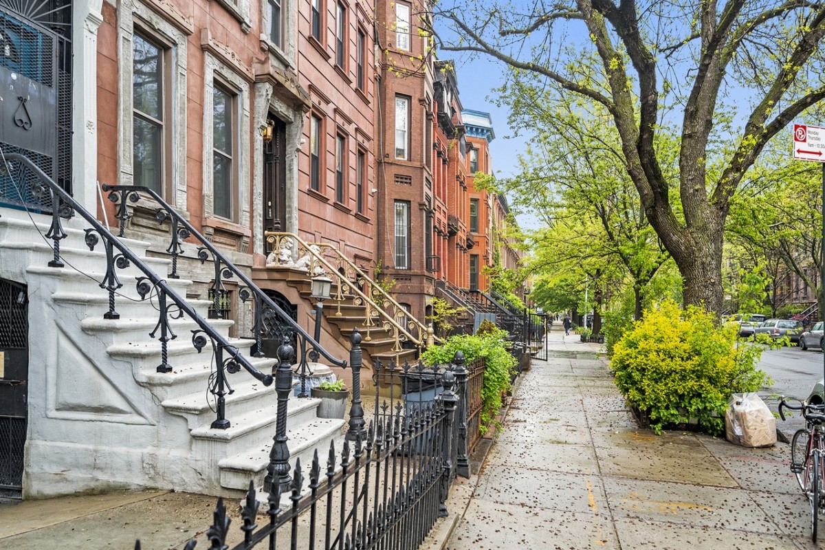 homes on a street in brooklyn new york