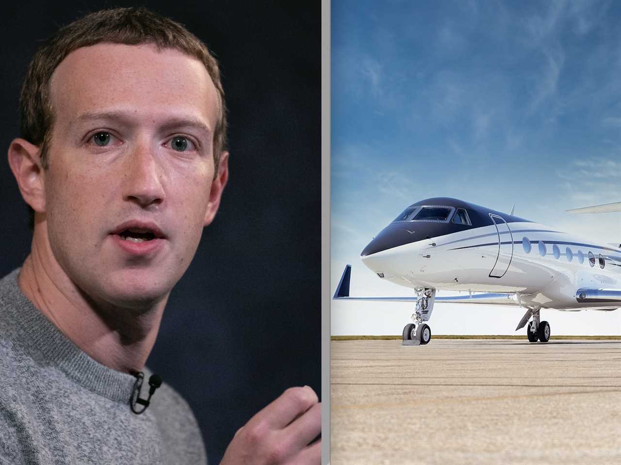 Mark Zuckerberg private jet travel