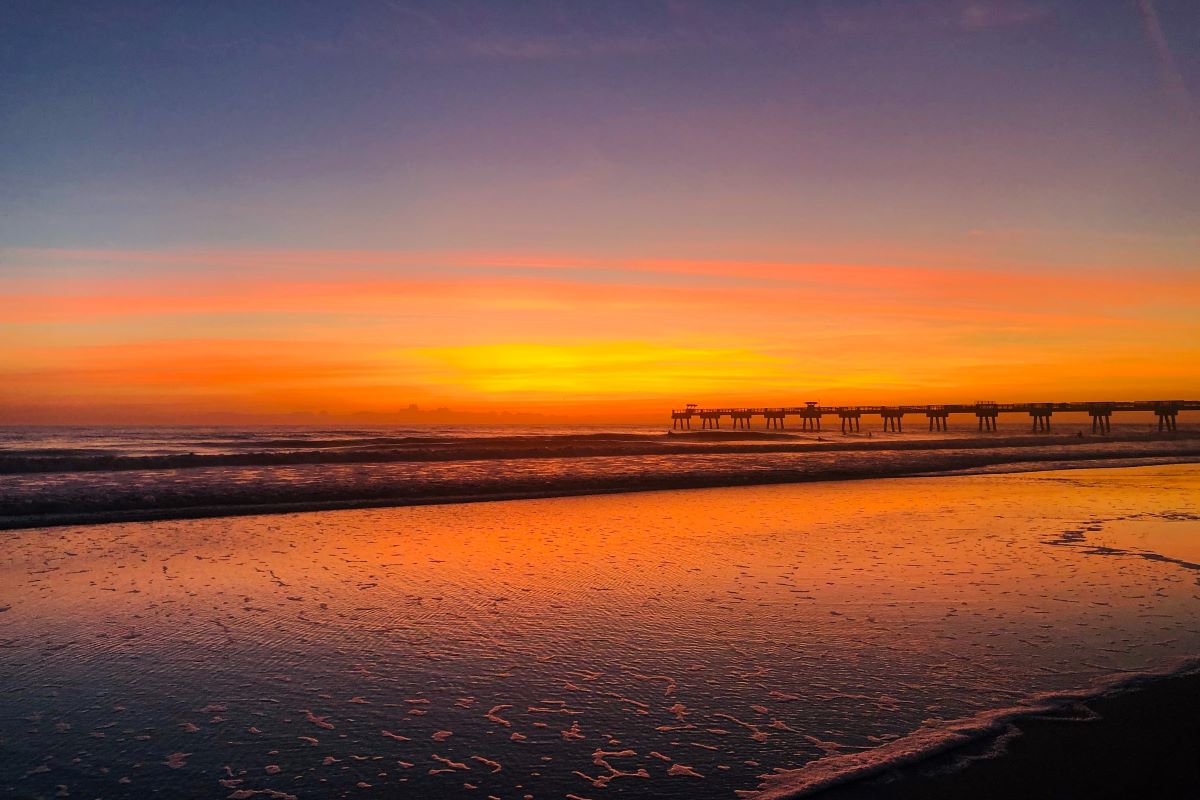 jacksonville beach sunset