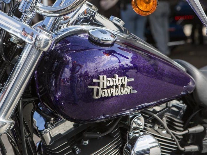 A Harley-Davidson motorcycle is pictured at the Harley-Davidson Museum in Milwaukee, Wisconsin August 31, 2013. REUTERS/Sara Stathas