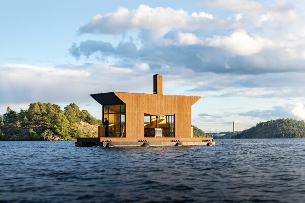 This Floating Sauna in Stockholm’s Archipelago Lets You Soak Up Steam and Views