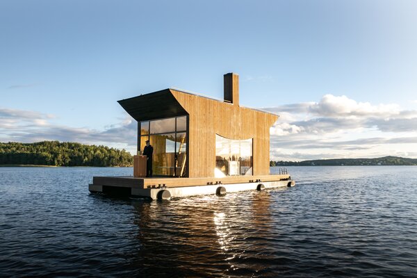 This Floating Sauna in Stockholm’s Archipelago Lets You Soak Up Steam and Views