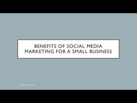 Benefits of Social Media Marketing for a Small Business | Digital Marketing Trends Online