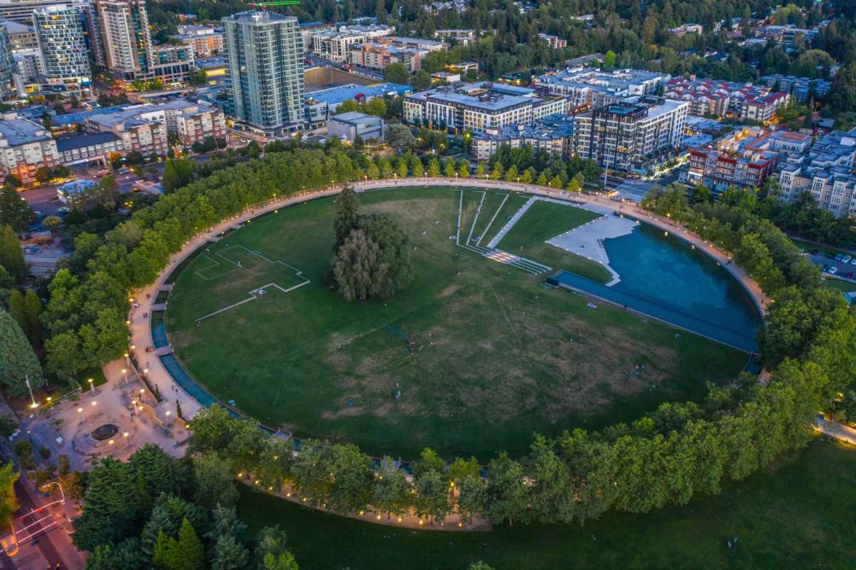 view of a park in bellevue