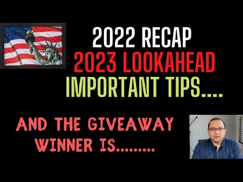 2022 Recap 2023 lookahead and A Giveaway Winner*