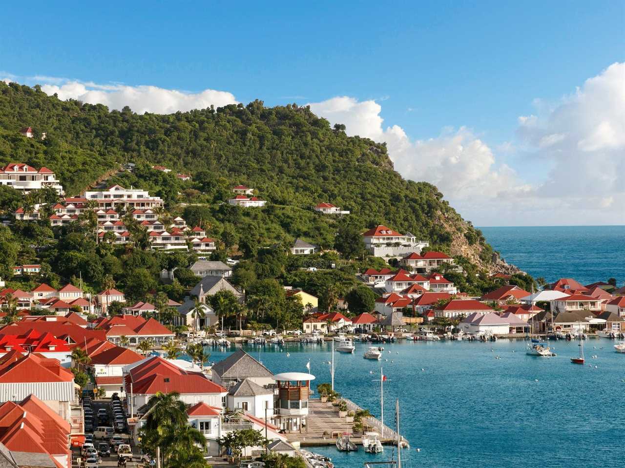 a hotel view in St. Barth's