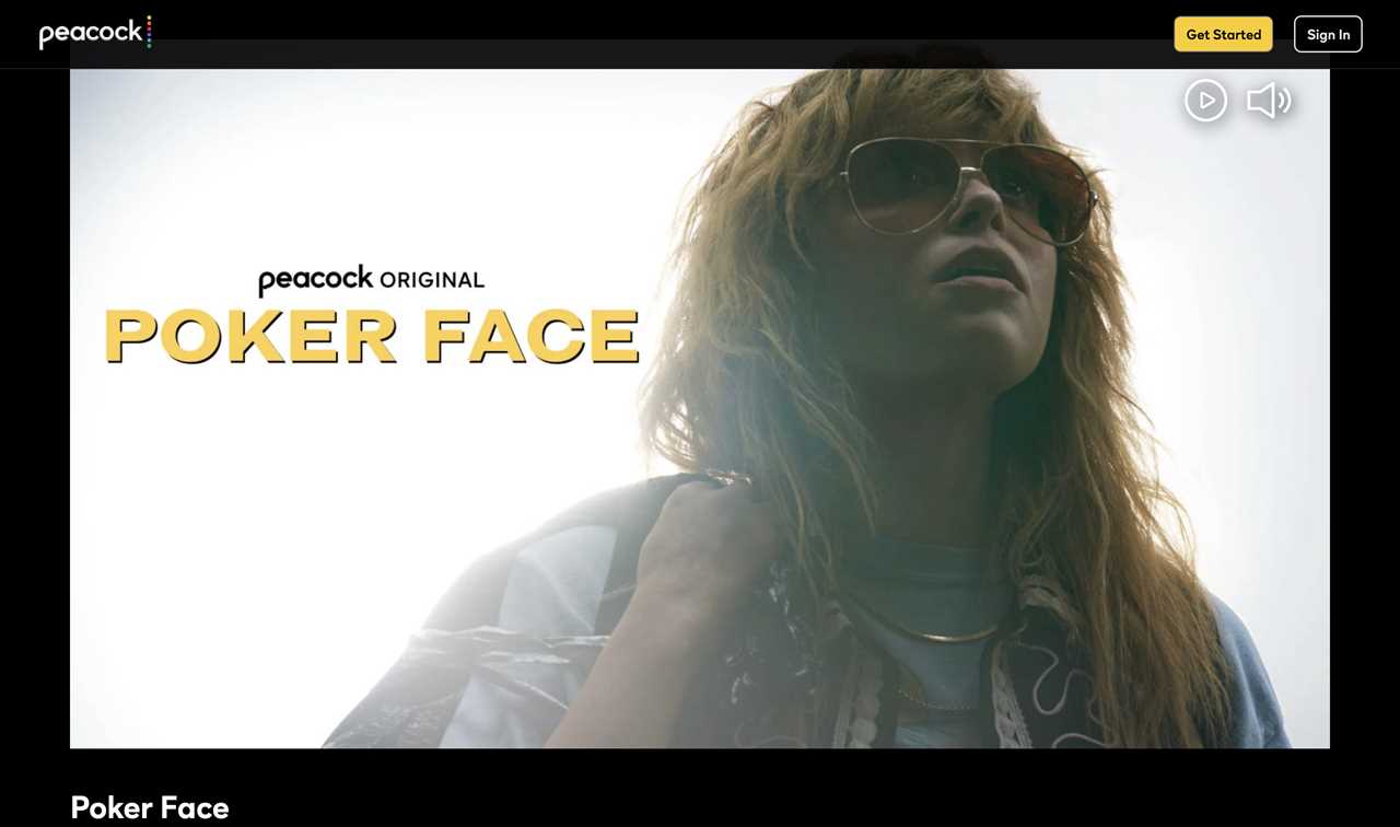 Thumbnail of Natasha Lyonne in the “Poker Face” trailer.