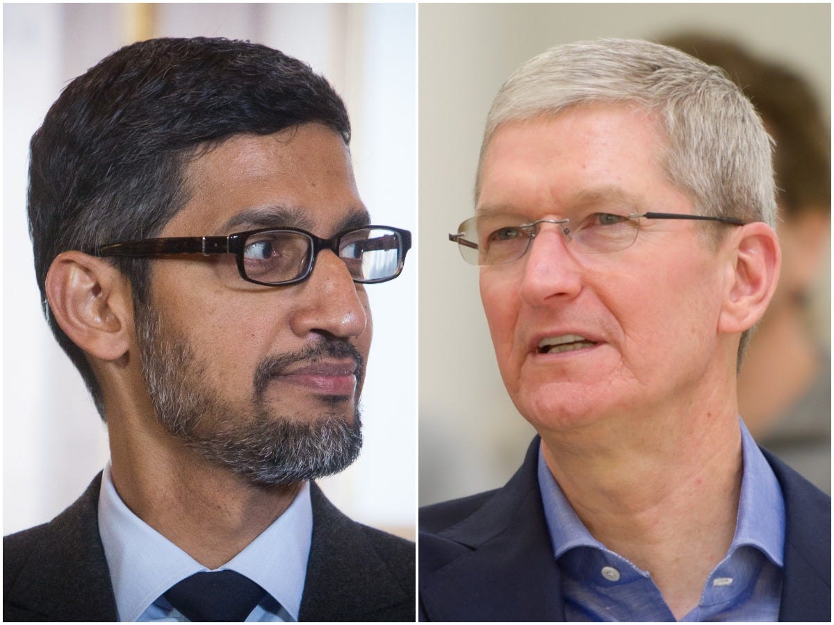 Tim Cook Sundar Pichai