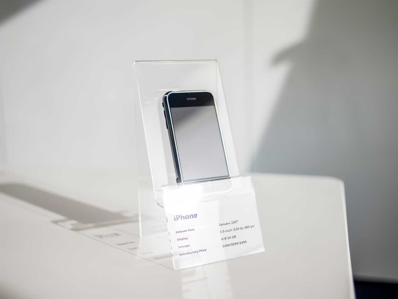 Photograph of the original iPhone