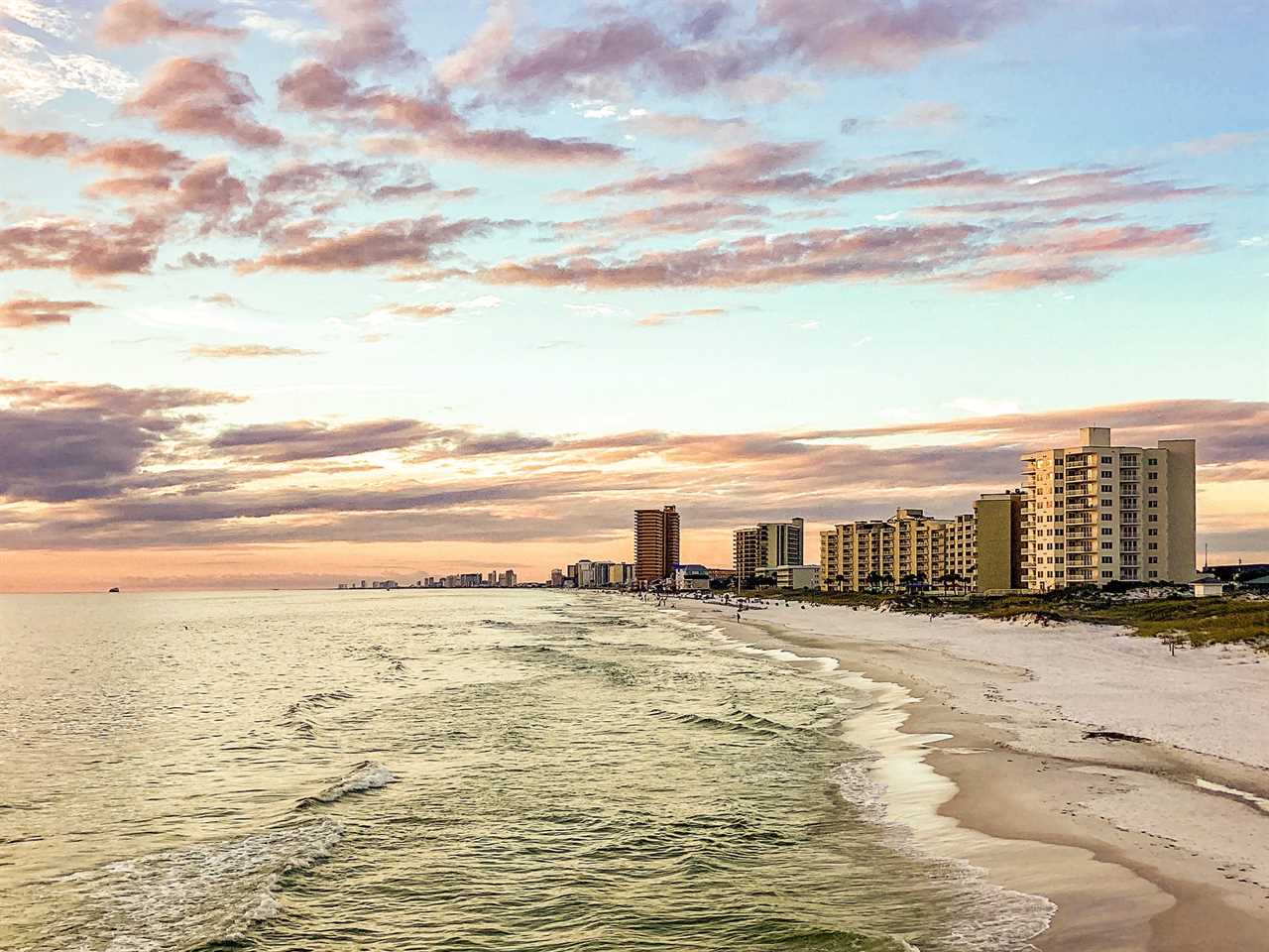 A city on the ocean coast