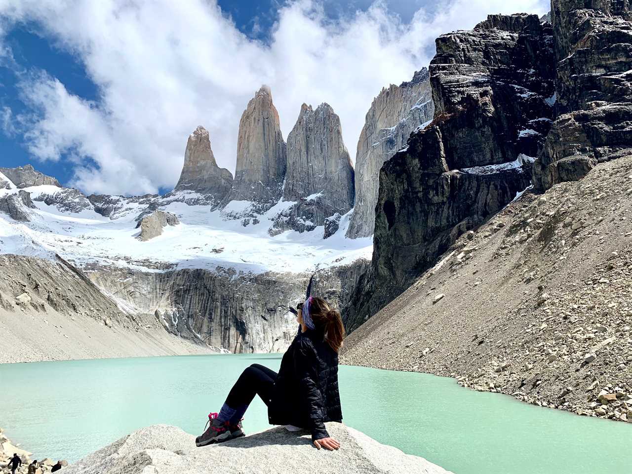 Kristin Vierra at the Torres Del Paine in Chile.