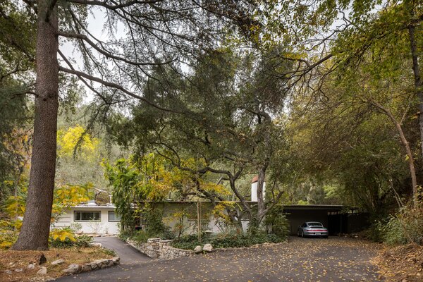 The 1940s home sits at the top of a private drive in Pasadena's Linda Vista neighborhood.