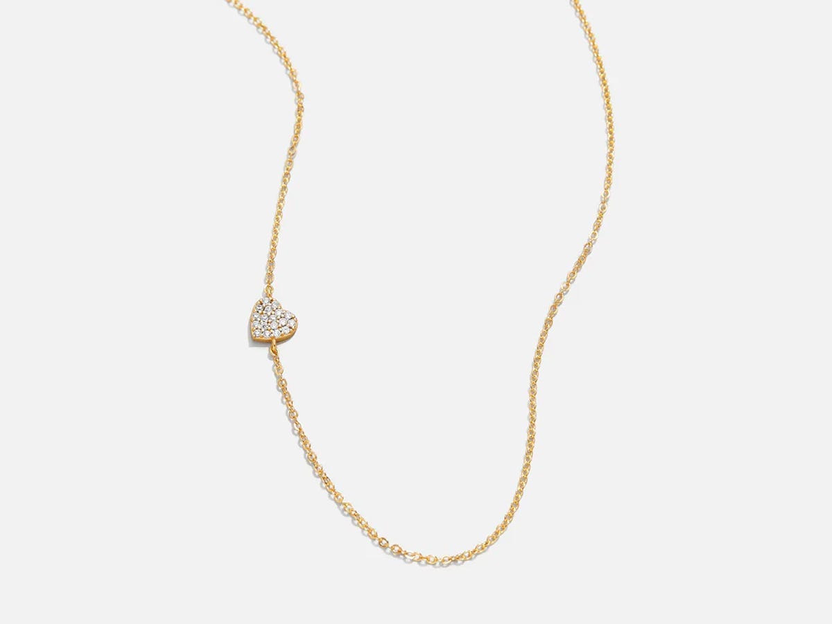 Baublebar 18K Gold Asymmetrical Heart Necklace