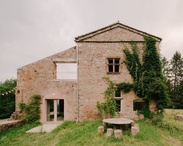 The Barn Is Now the Living Space at This 16th-Century Home in the French Pyrenees