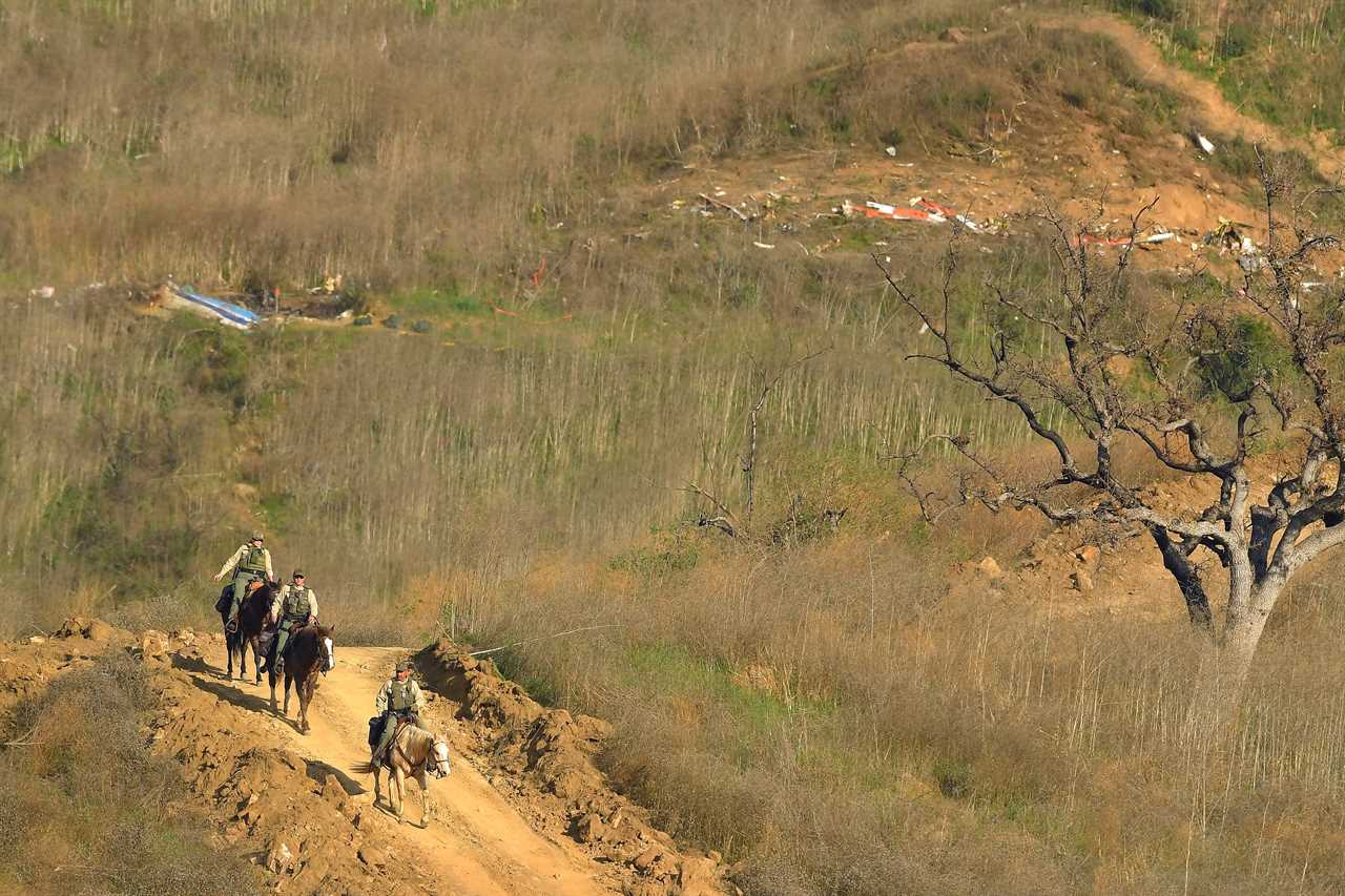 kobe bryant crash site horseback