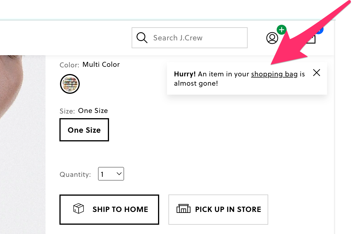 J. Crew shopping site