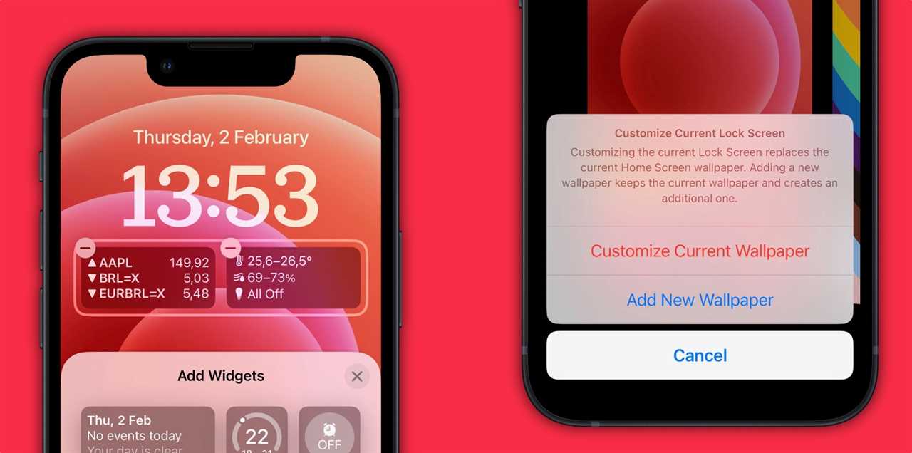 iOS 16.3 adds lock screen widgets to classic iPhone wallpapers