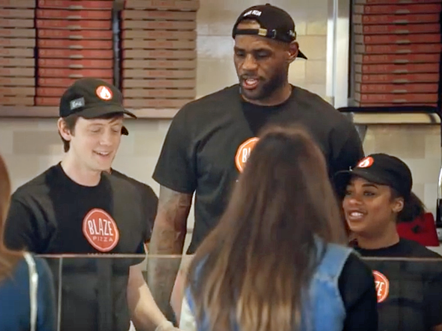 Lebron James Blaze Pizza