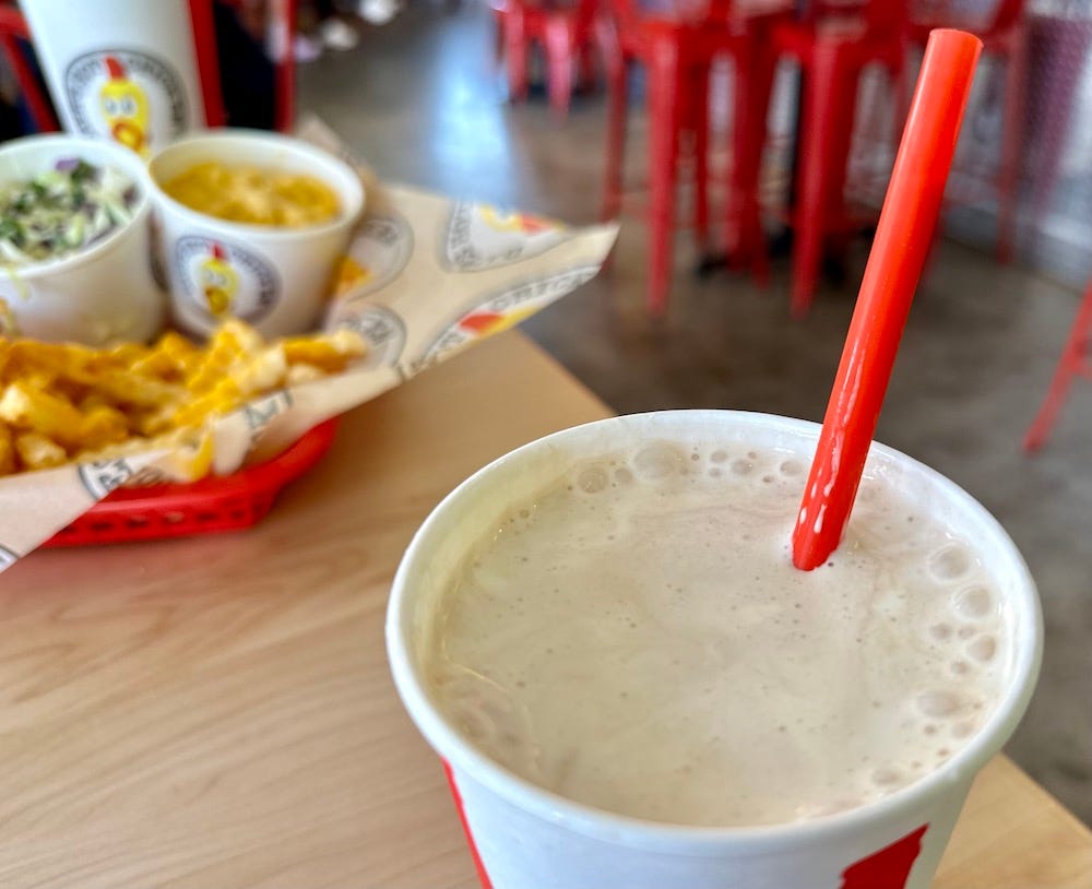 Dave’s Hot Chicken milkshakes.