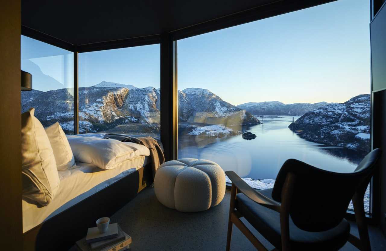 These Remote Cabins Float Above a Fjord in Norway—and You Can Stay in Them