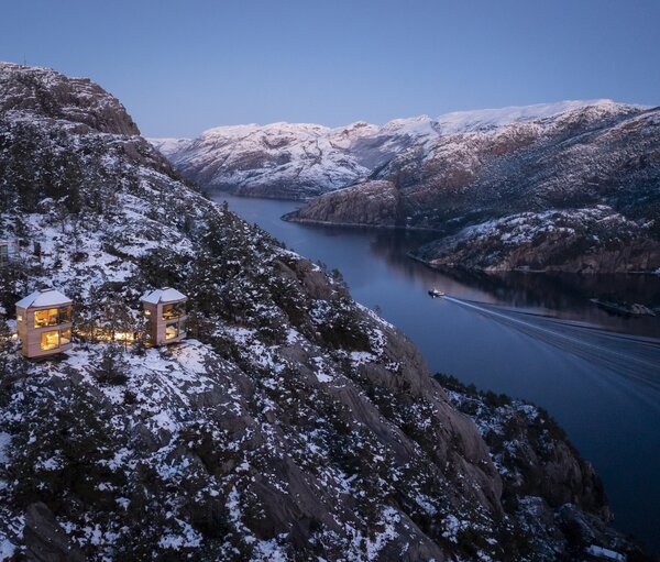 These Remote Cabins Float Above a Fjord in Norway—and You Can Stay in Them